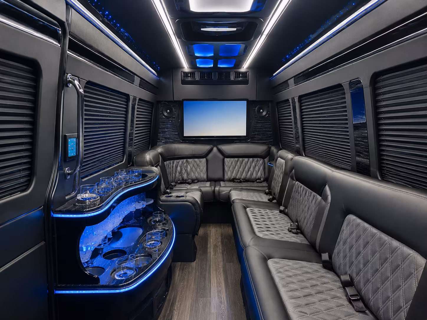 bus rentals for vineyard and outdoor venue weddings near tulare