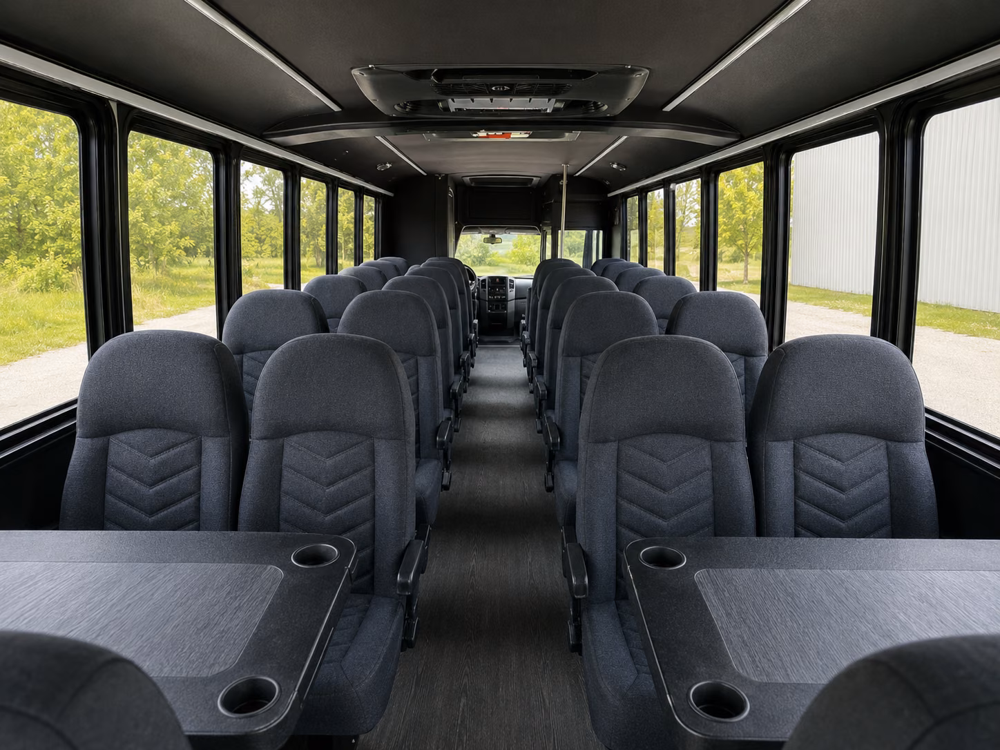 tulare 15 passenger minibus inside