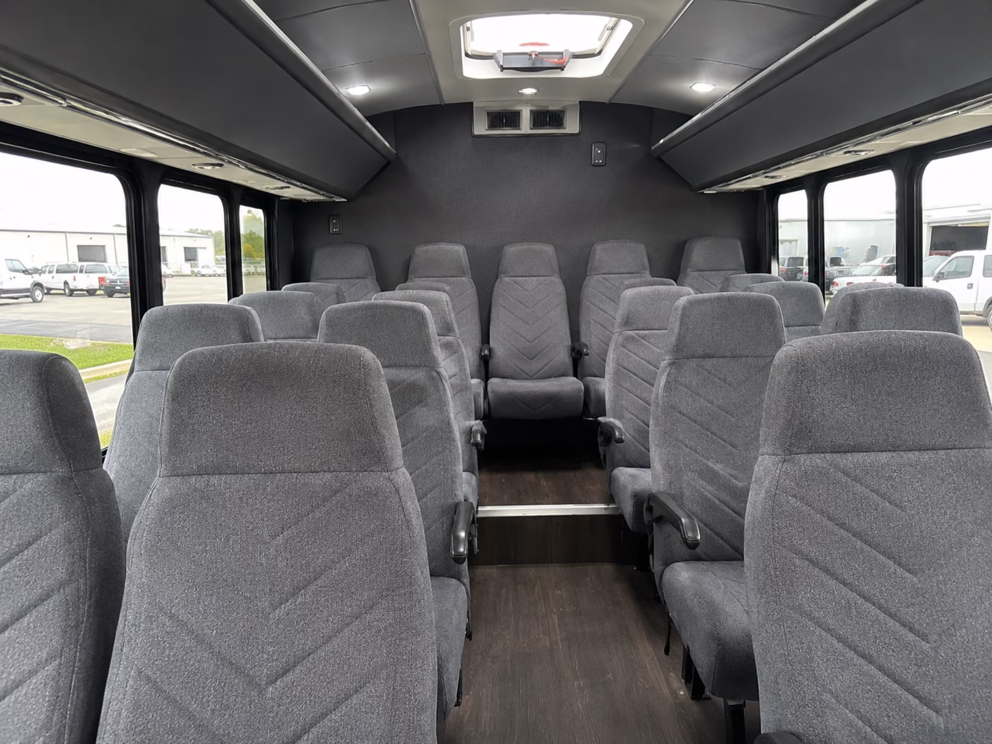 tulare 18 passenger minibus interior