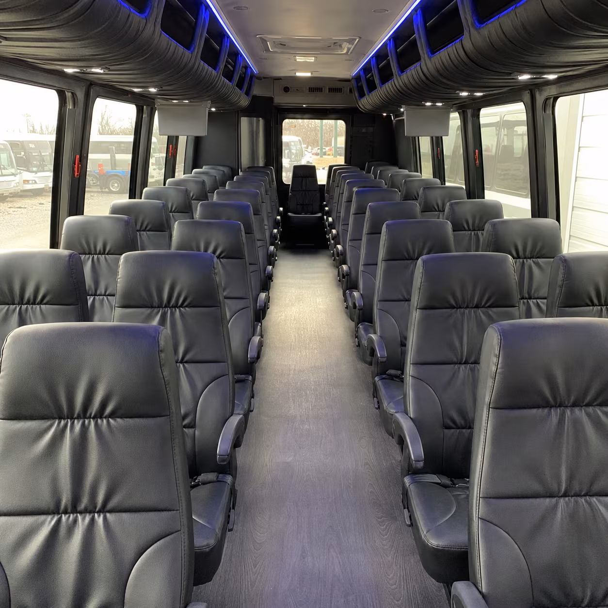 tulare 25 passenger minibus inside