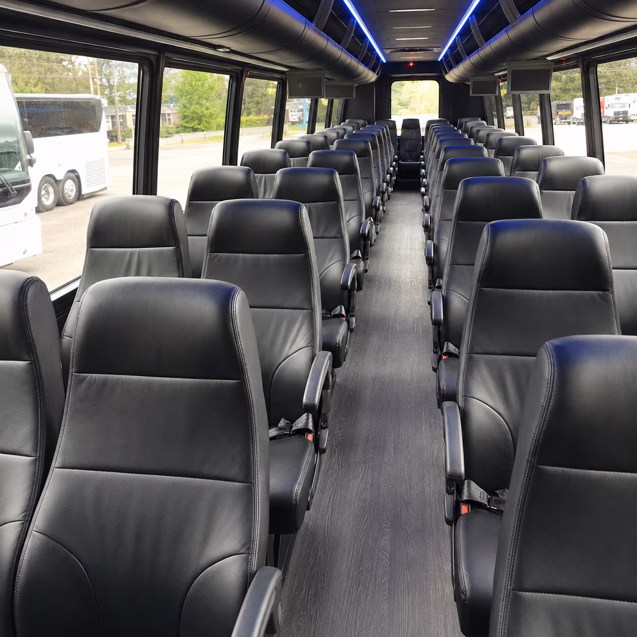 tulare 28 passenger minibus interior