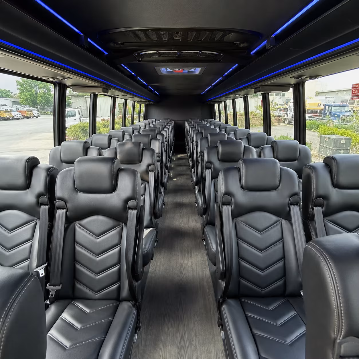tulare 35 passenger minibus inside