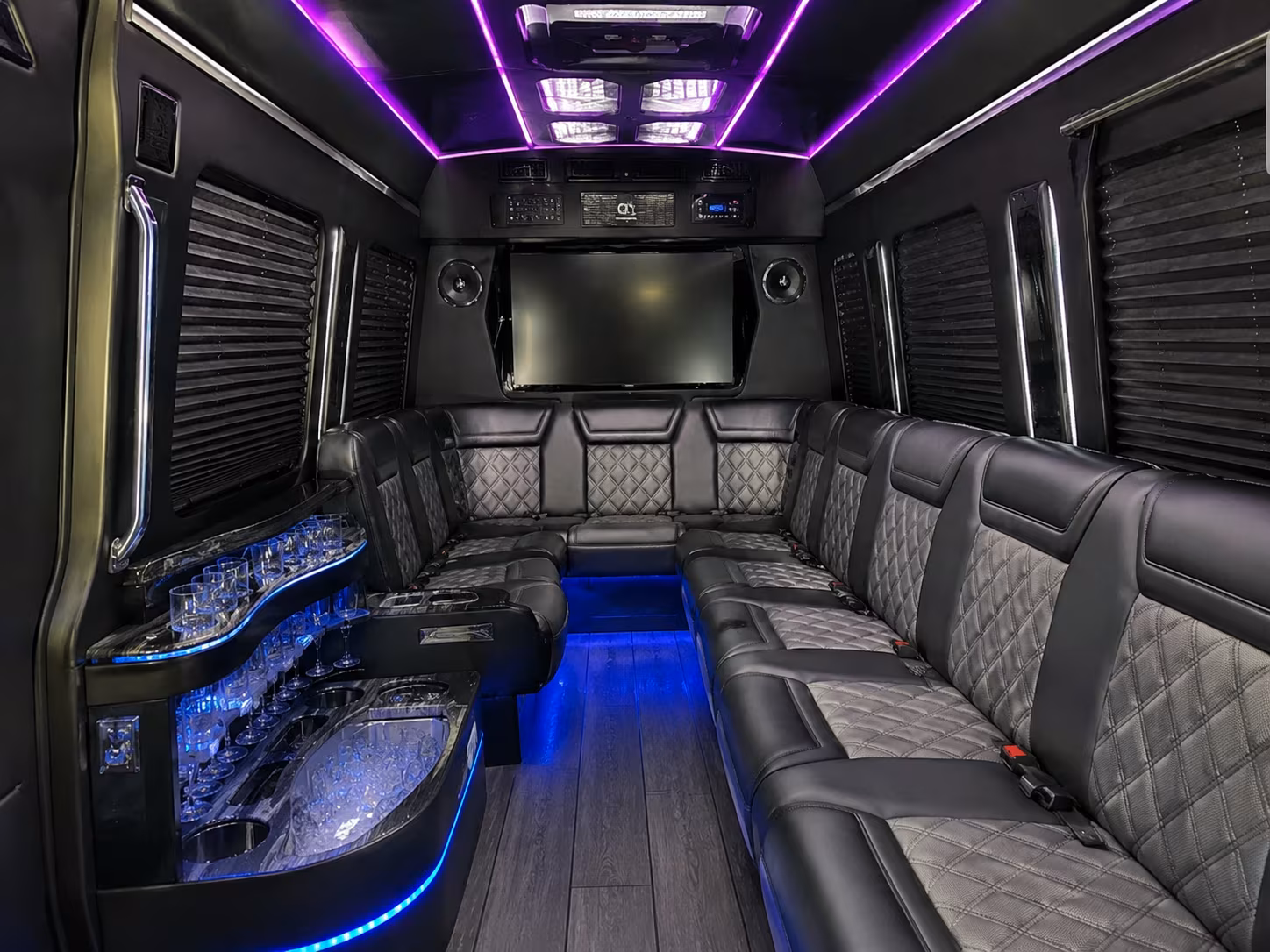tulare sprinter limousine inside