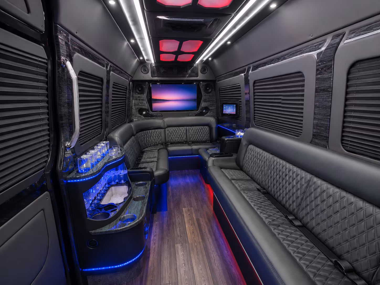 tulare sprinter limousine interior